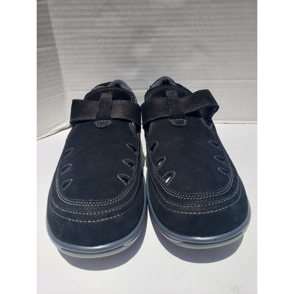 Orthofeet Serene T Strap 891  Black Orthopedic Adjustable Comfort Shoes 11EE - Picture 4 of 14